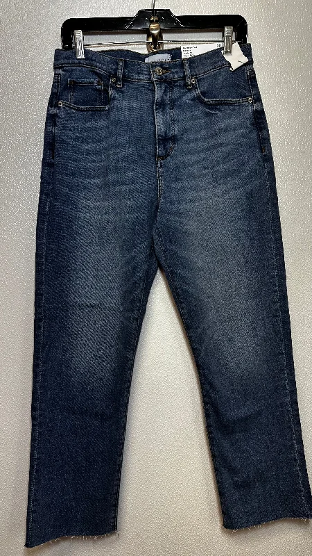 Sports Pants Denim Jeans Cropped Loft, Size 6