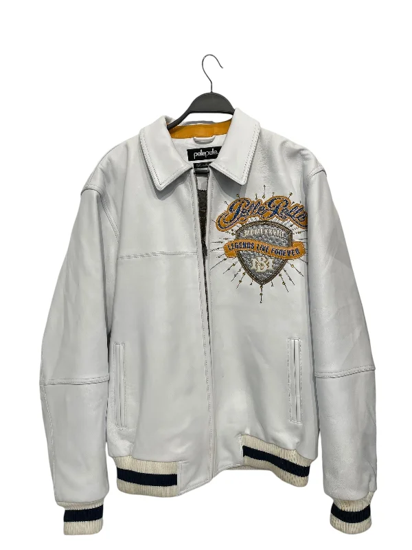 Pelle Pelle/Leather Jkt/XL/Leather/WHT/LEGENDS LIVE FOREVER