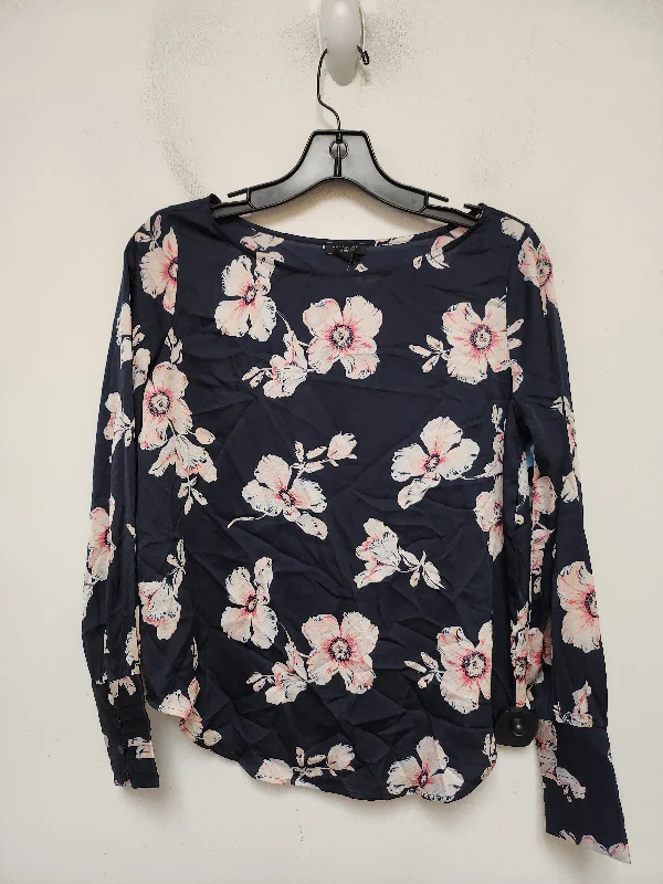 Effortless Comfort Top Long Sleeve By Ann Taylor In Floral Print, Size: Xsp