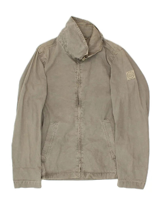 Classic Jackets MURPHY & NYE Mens Bomber Jacket UK 36 Small Grey Cotton