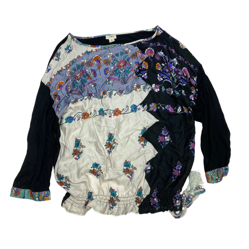 Casual Chic Top 3/4 Sleeve By Tiny In Black, Size: M