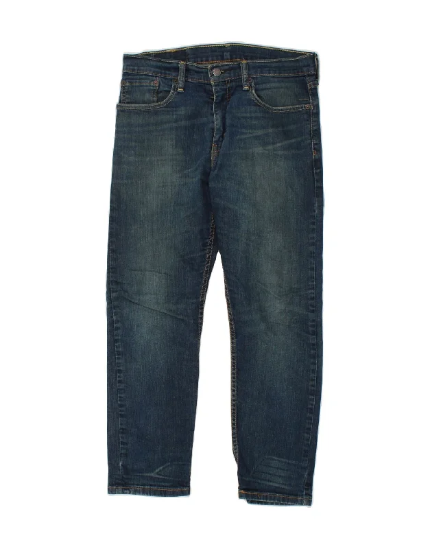 Casual Outfit LEVI'S Mens 502 Tapered Jeans W32 L26  Blue Cotton
