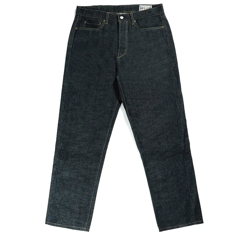 Soft Layers Men's Selvedge Denim Mid-waist Straight Vintage Jeans