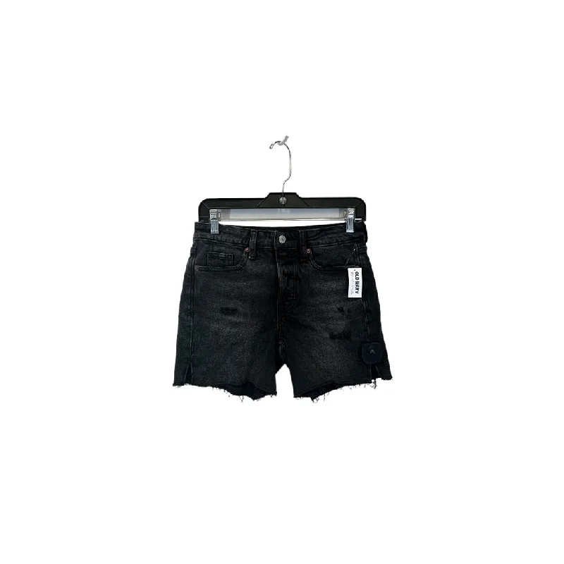 Comfortable Shoes Black Denim Shorts Old Navy, Size 0