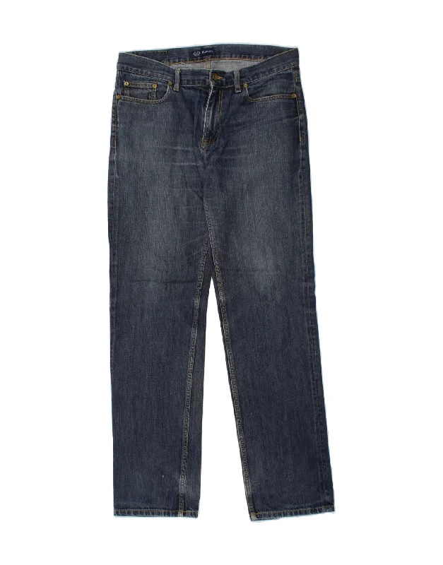 Lightwear Options PLAYLIFE Mens Straight Jeans W34 L33 Blue