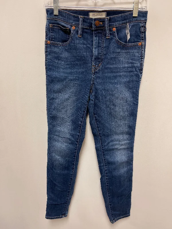 Cozy Fit Jeans Skinny By Madewell In Blue Denim, Size: 4