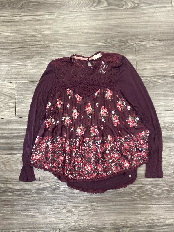 Classic Casual Top Long Sleeve By Altard State In Floral Print, Size: S
