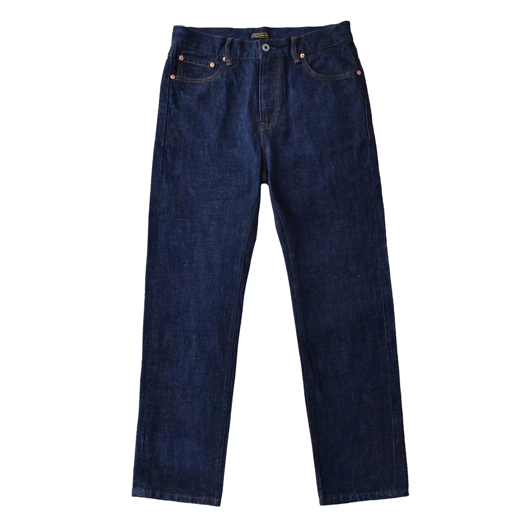 Men's Selvedge Denim Jeans Straight Work Pants