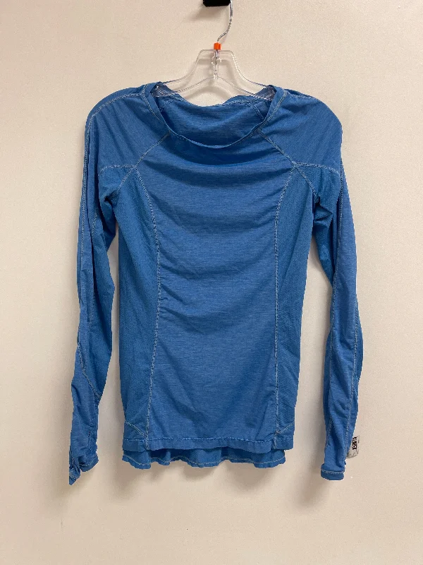 Relaxed Wear Athletic Top Long Sleeve Crewneck By Lululemon In Blue, Size: S