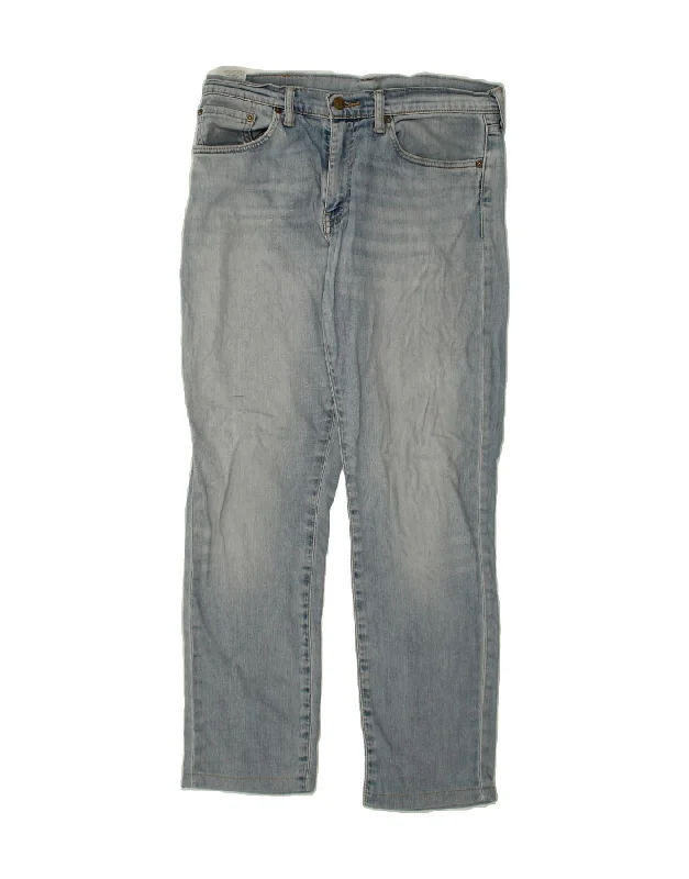 Active Gear LEVI'S Mens Straight Jeans W32 L30  Blue Cotton