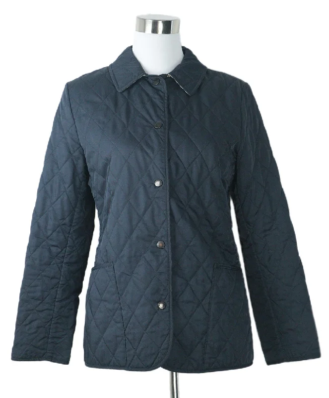 Functional Wear Burberry Navy Quilted Jacket sz 6
