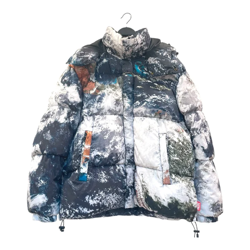 DIESEL/Puffer Jkt/52/Nylon/MLT/All Over Print/ATMOSPHERE SHOT/PRINT/WRLD