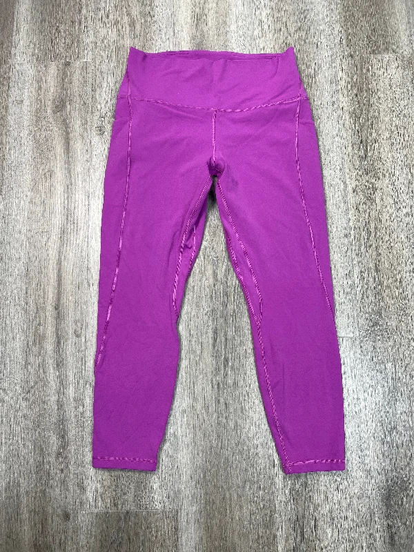 Comfy Sweaters Athletic Leggings By Lululemon In Purple, Size: L