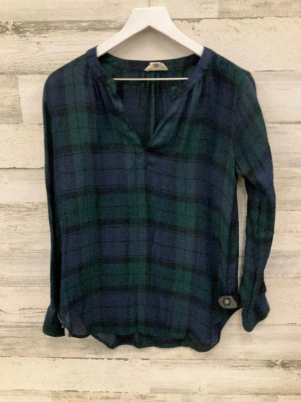 Relaxed Pants Top Long Sleeve By Loft In Green, Size: Xs