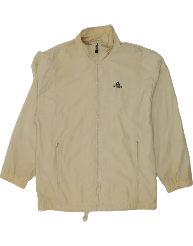 Cozy Sweatshirts ADIDAS Mens Bomber Jacket UK 38/40 Medium Beige