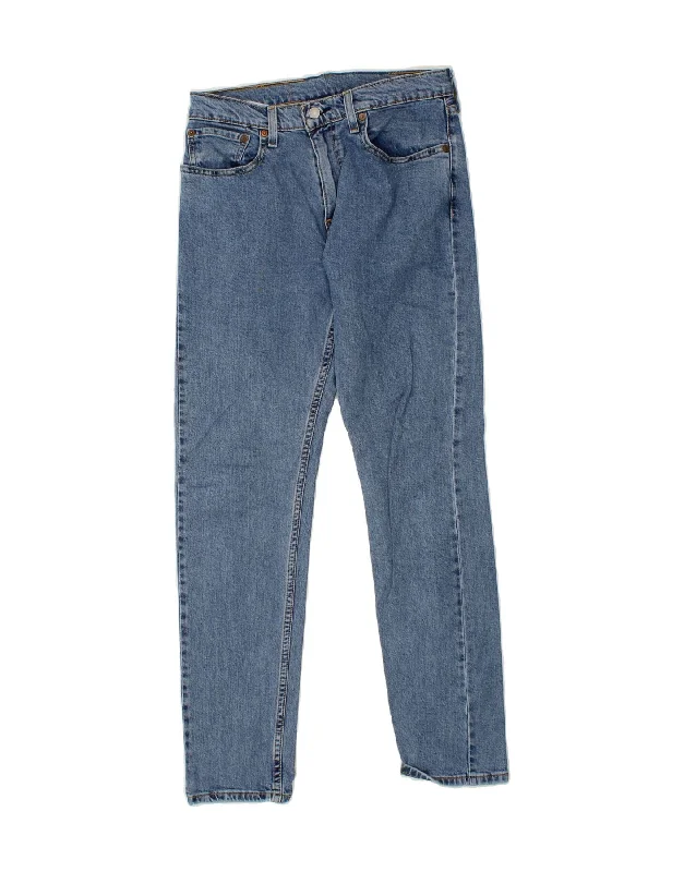 Cool Comfort LEVI'S Mens 512 Slim Tapered Jeans W32 L31  Blue Cotton