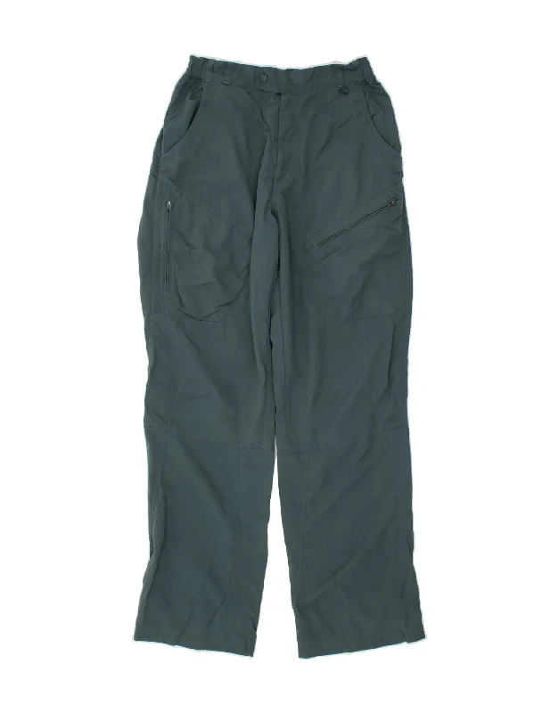 ROHAN Mens Straight Cargo Trousers Medium W30 L33 Blue Polyamide