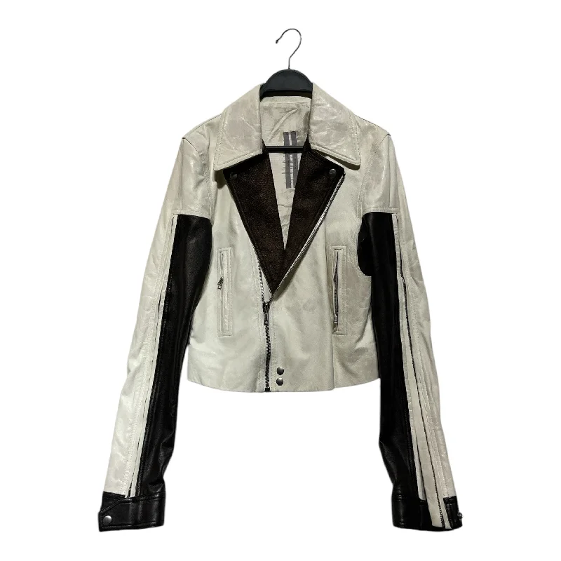 Relaxed Wardrobe Rick Owens/Leather Jkt/6/Leather/WHT/DRACUBIKER