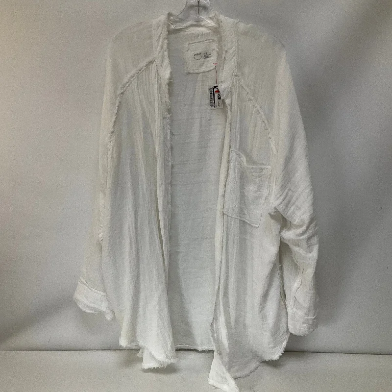 Everyday Wear Top Long Sleeve By Aerie In White, Size: Xl