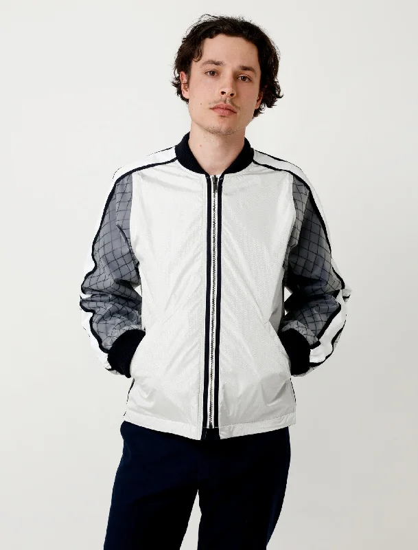 Trendy Apparel Spray Bomber Navy/Mixed Reversible