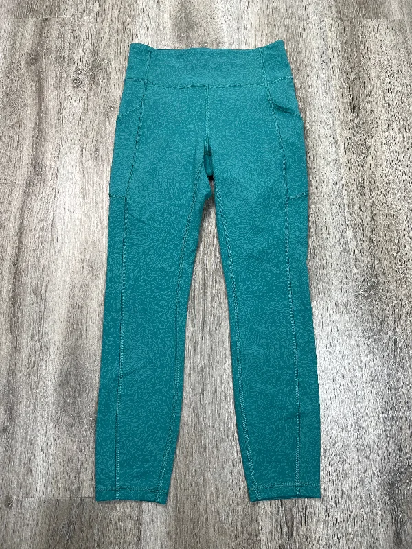 Everyday Essentials Athletic Leggings By Lululemon In Teal, Size: S