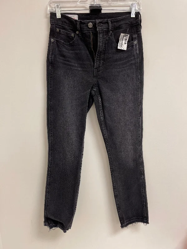 Urban Outfits Jeans Straight By Gap In Black Denim, Size: 2