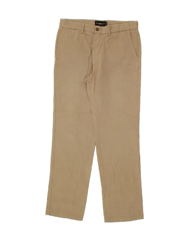 Basic Fashion MARLBORO CLASSICS Mens Straight Chino Trousers EU 48 Medium W34 L31 Beige