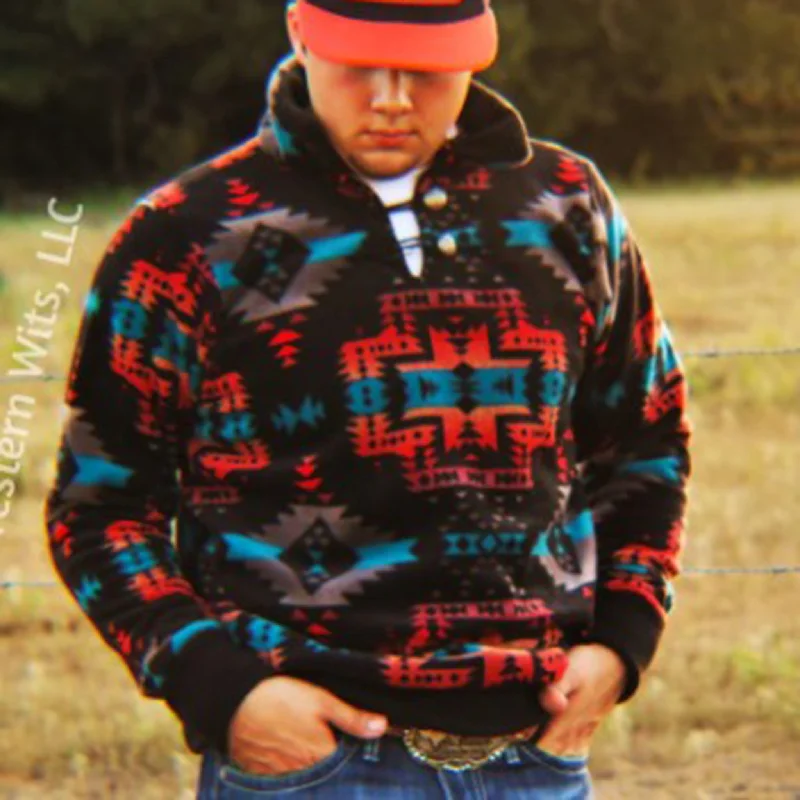 Sporty Trends Western Wits Men's Canyon Sunrise Pullover