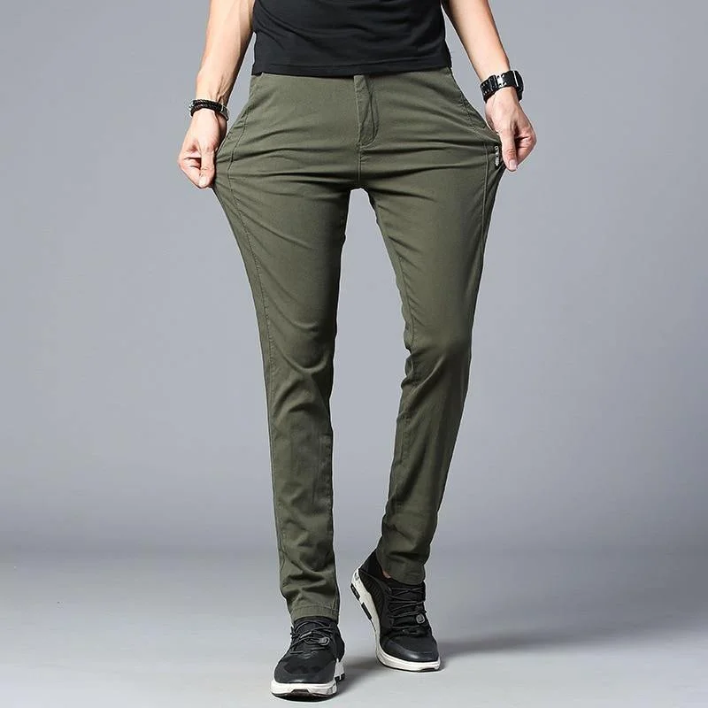 Sporty Chic Men's Stretch Classic Business Pants
