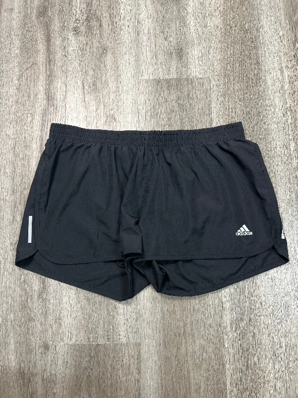Cozy Sweatshirts Athletic Shorts By Adidas In Black, Size: Xl