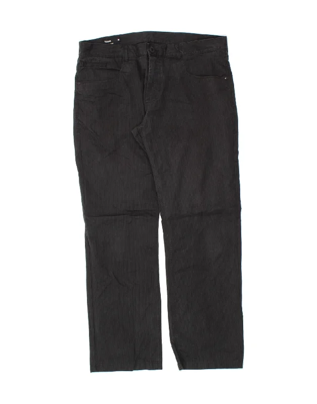 JULES Mens Fitted Straight Casual Trousers IT 46 Small W36 L29 Black