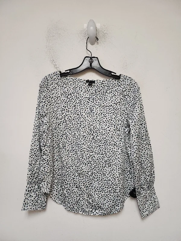 Fashion Comfort Top Long Sleeve By Ann Taylor In Multi-colored, Size: Xsp