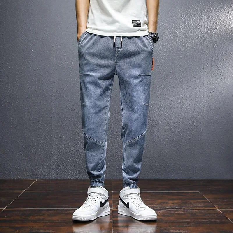 Premium Fabric ZOE Men's Harem Denim Cargo Pants