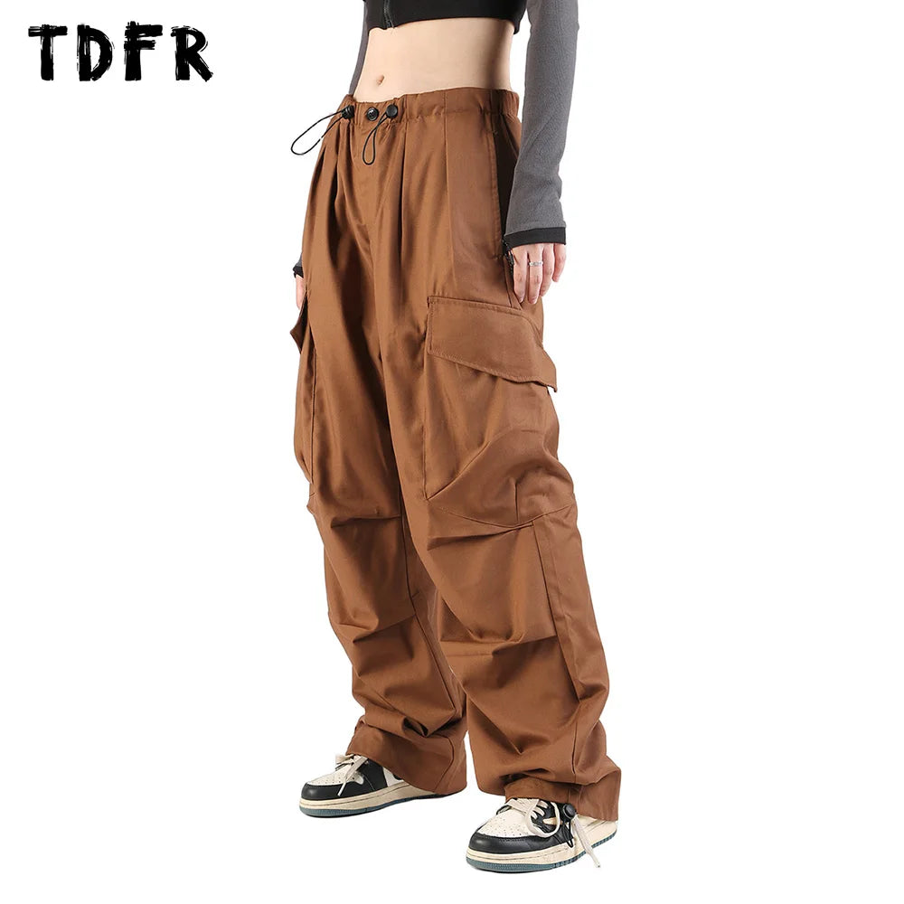Cozy Essentials Pleated Cargo Jogger Pants - Multi-pocket Safari Style - Solid Color Cozy Essentials Pleated Cargo Jogger Pants - Multi-pocket Safari Style - Solid Color