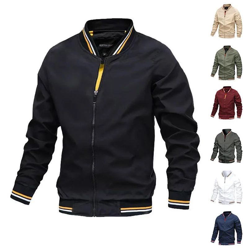 Soft T-Shirts Men's Striped  Casual Outerwear Sports Baseball