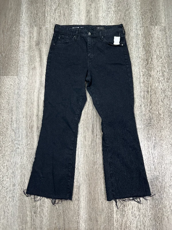 Jeans Boot Cut By Adriano Goldschmied In Black Denim, Size: 12