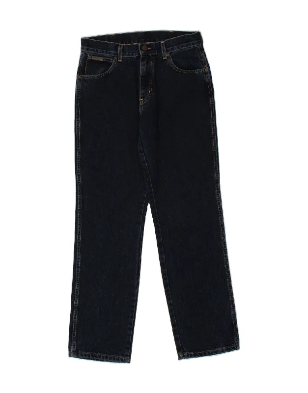 Retro Style WRANGLER Mens Texas Straight Jeans W32 L32 Navy Blue Cotton