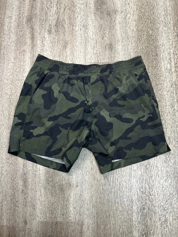 Premium Fabric Athletic Shorts By Old Navy In Camouflage Print, Size: L