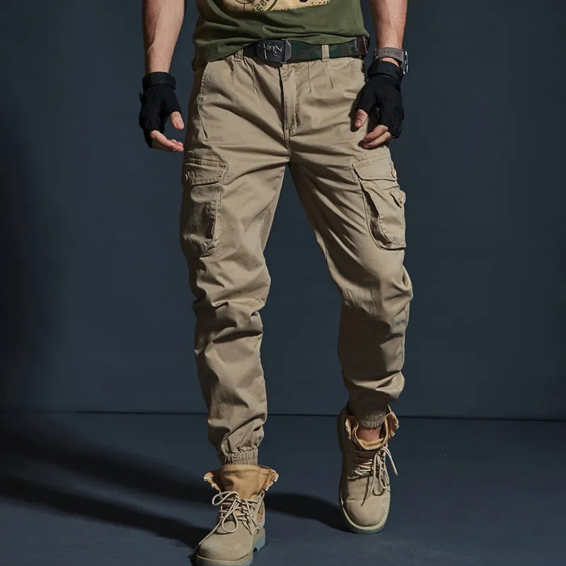 High Quality Khaki Casual Pants Men Military Tactical Joggers Camouflage Cargo Pants