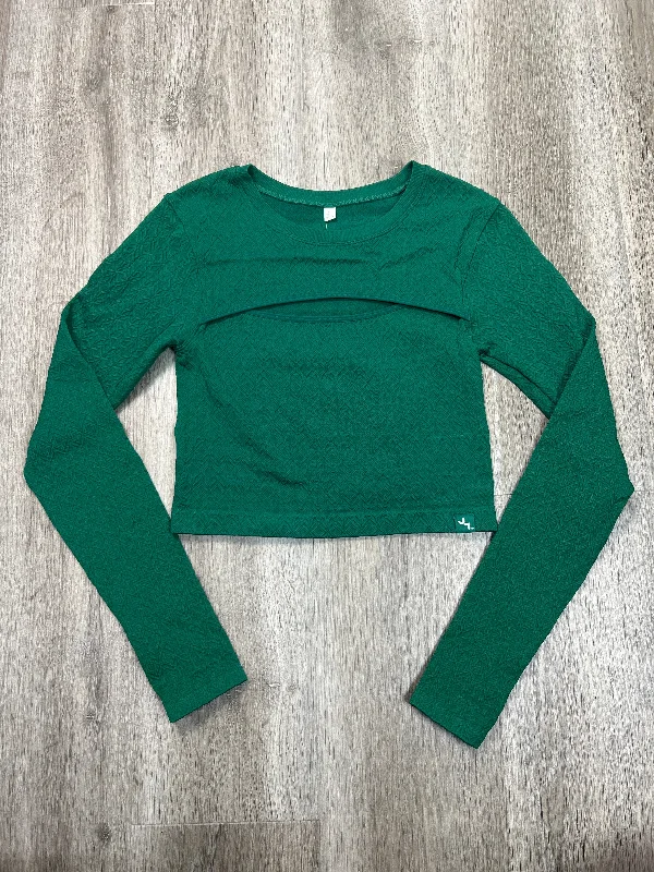 Fashion Comfort Athletic Top Long Sleeve Crewneck By Joy Lab In Green, Size: Xs