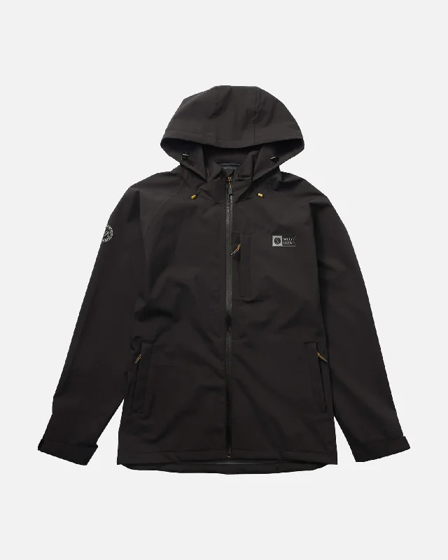 Relaxed Denim Long Range Jacket - Black