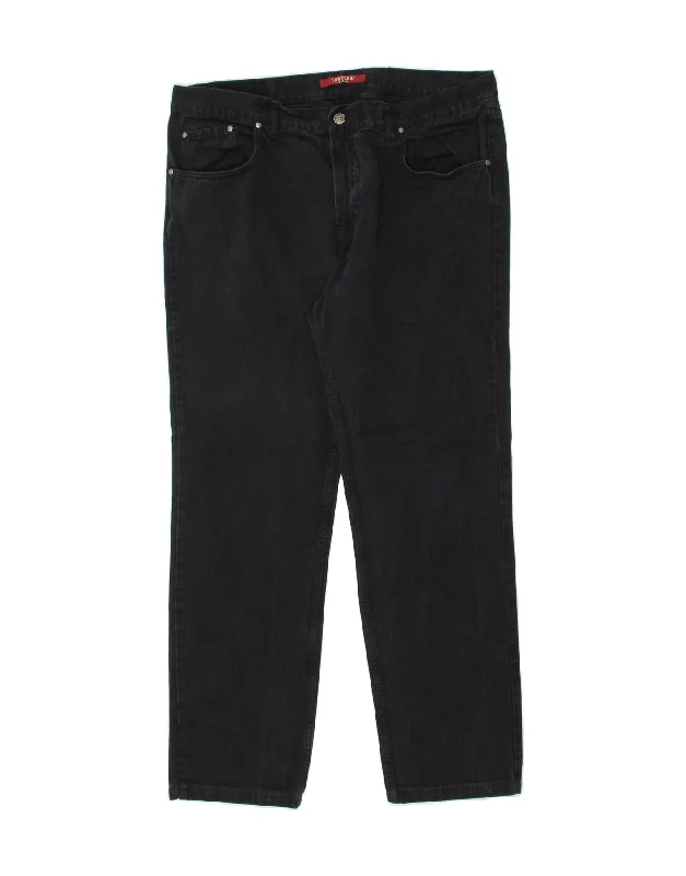 CARRERA Mens Slim Casual Trousers EU 50 Large W36 L31 Navy Blue Cotton