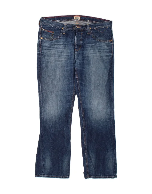 Urban Look TOMMY HILFIGER Mens Bootcut Jeans W38 L32 Navy Blue