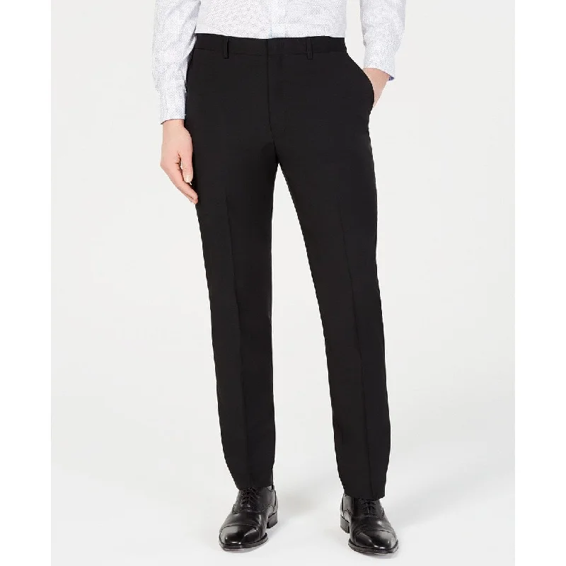 Sporty Styles DKNY Men's Modern-Fit Stretch Black Solid Suit Pants Black Size 33X30