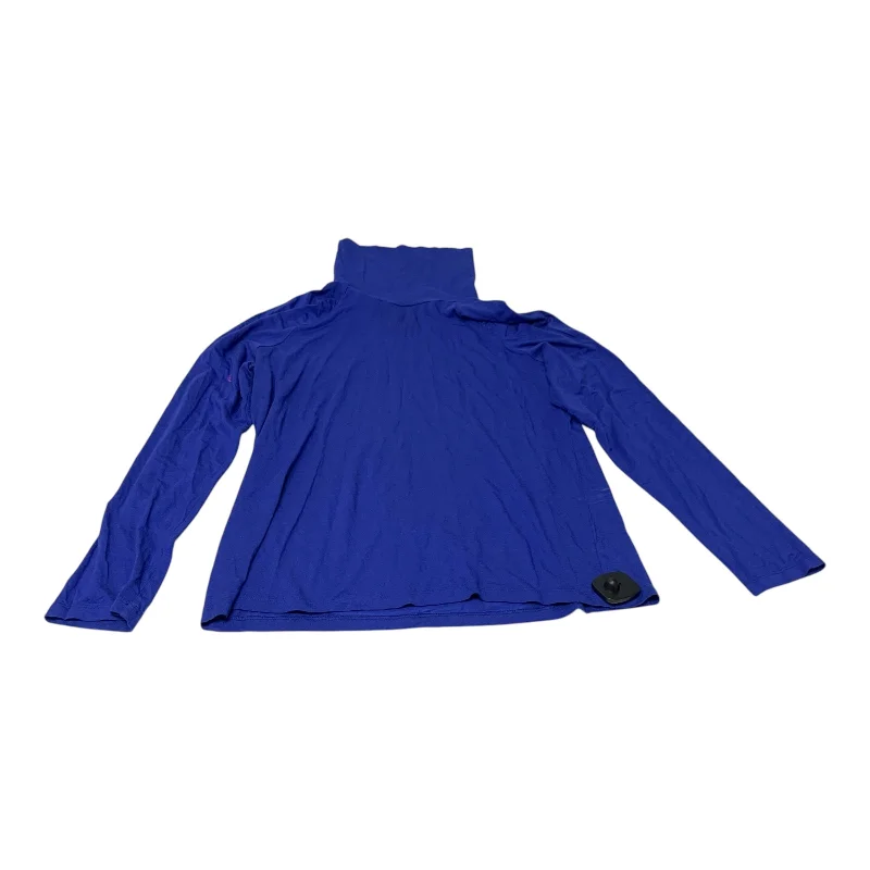 Relaxed Denim Top Long Sleeve By New York And Co In Blue, Size: Xl