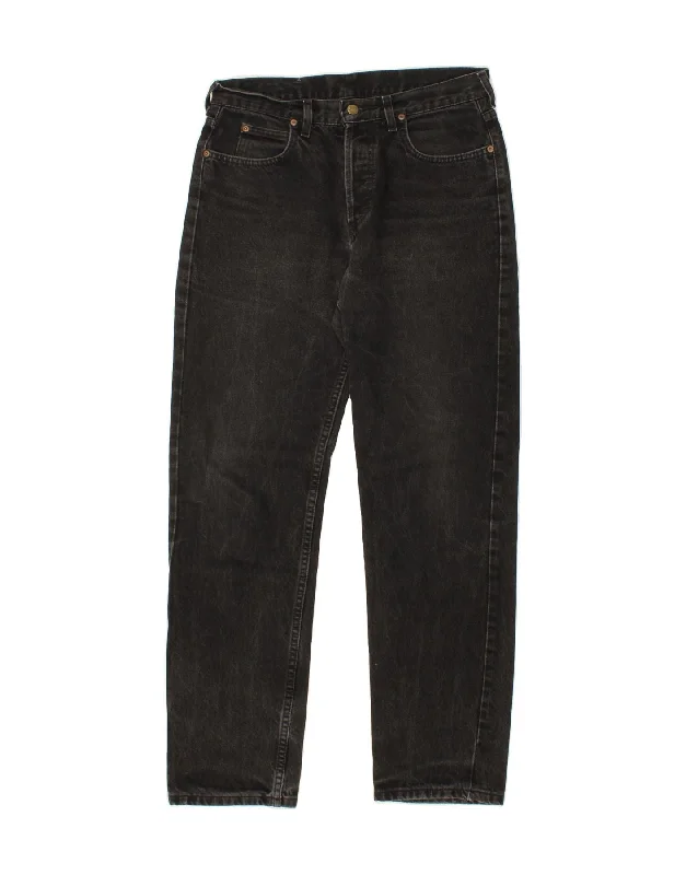 Comfortable Shirts LEE Mens Chicago Straight Jeans W32 L32 Black Cotton