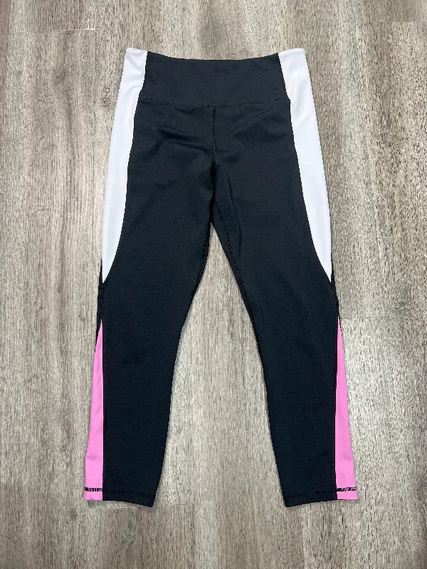 Stylish Looks Athletic Leggings By Zyia In Black, Size: L