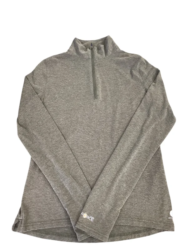 Trendy Comfort Athletic Top Long Sleeve Collar By Carhartt In Green, Size: Xs