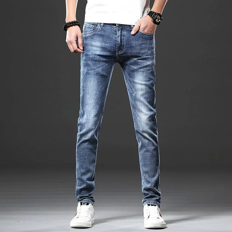Classic Casual JANTOUR Men's Slim Fit Stretch Jeans