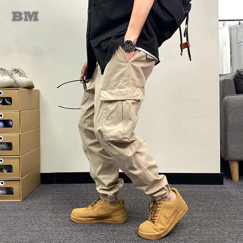 Japanese Streetwear Oversize Cargo Pants Men Clothing Casual Joggers